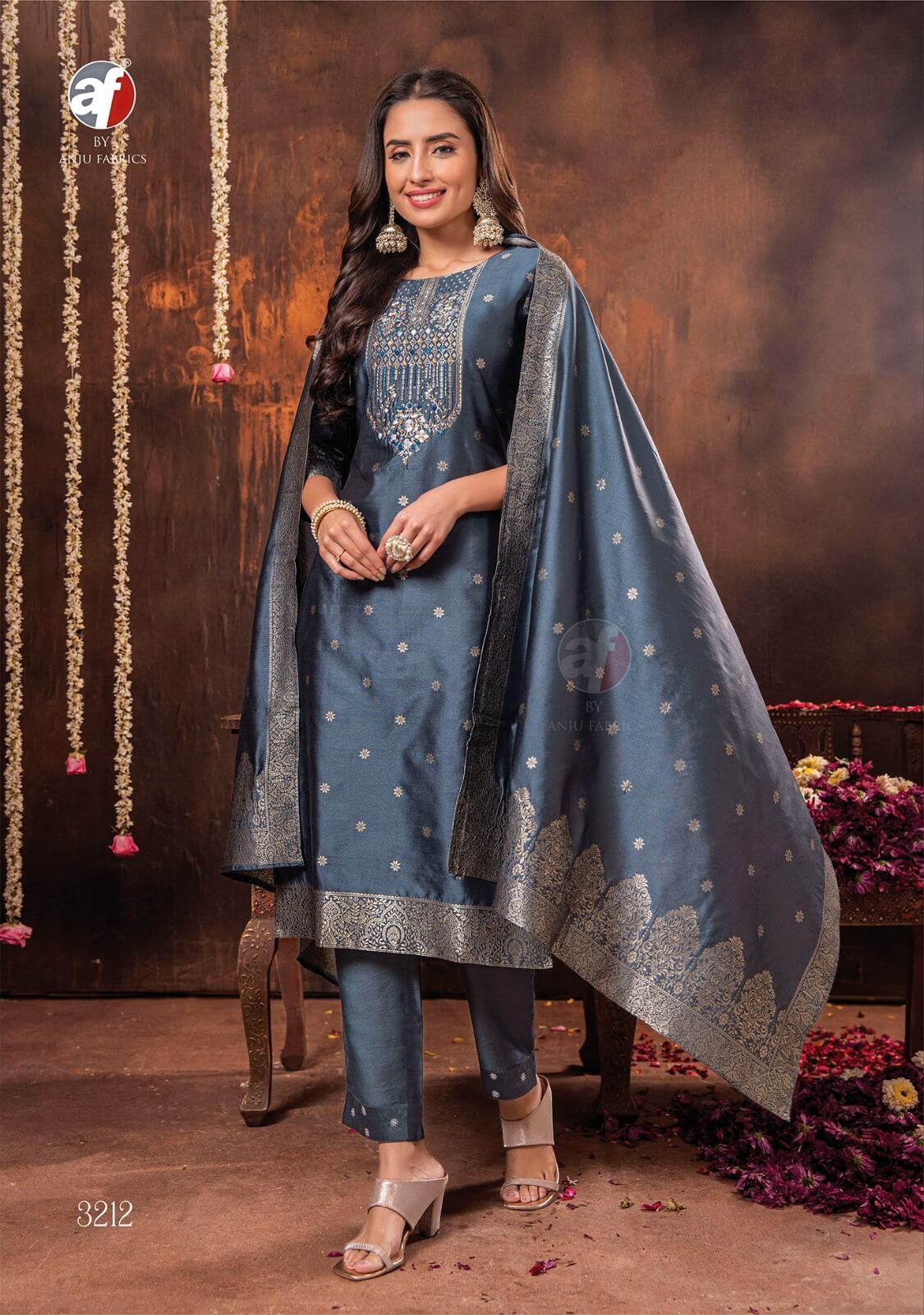 Anju Fabrics Silk Affairs 2 Designer Wedding Party Salwar Suits collection 2