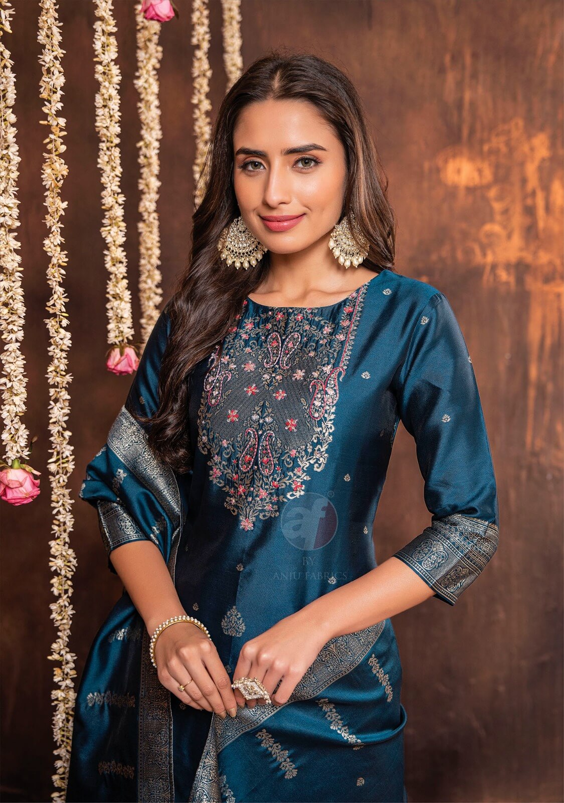 Anju Fabrics Silk Affairs 2 Designer Wedding Party Salwar Suits collection 14