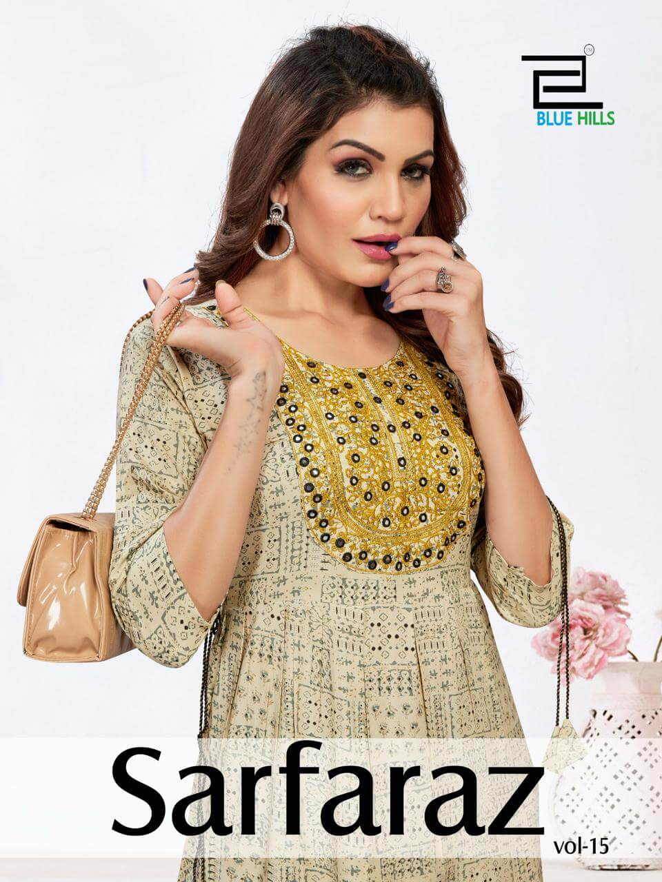 Blue Hills Sarfaraz Vol 15 Printed Gowns Catalog collection 5