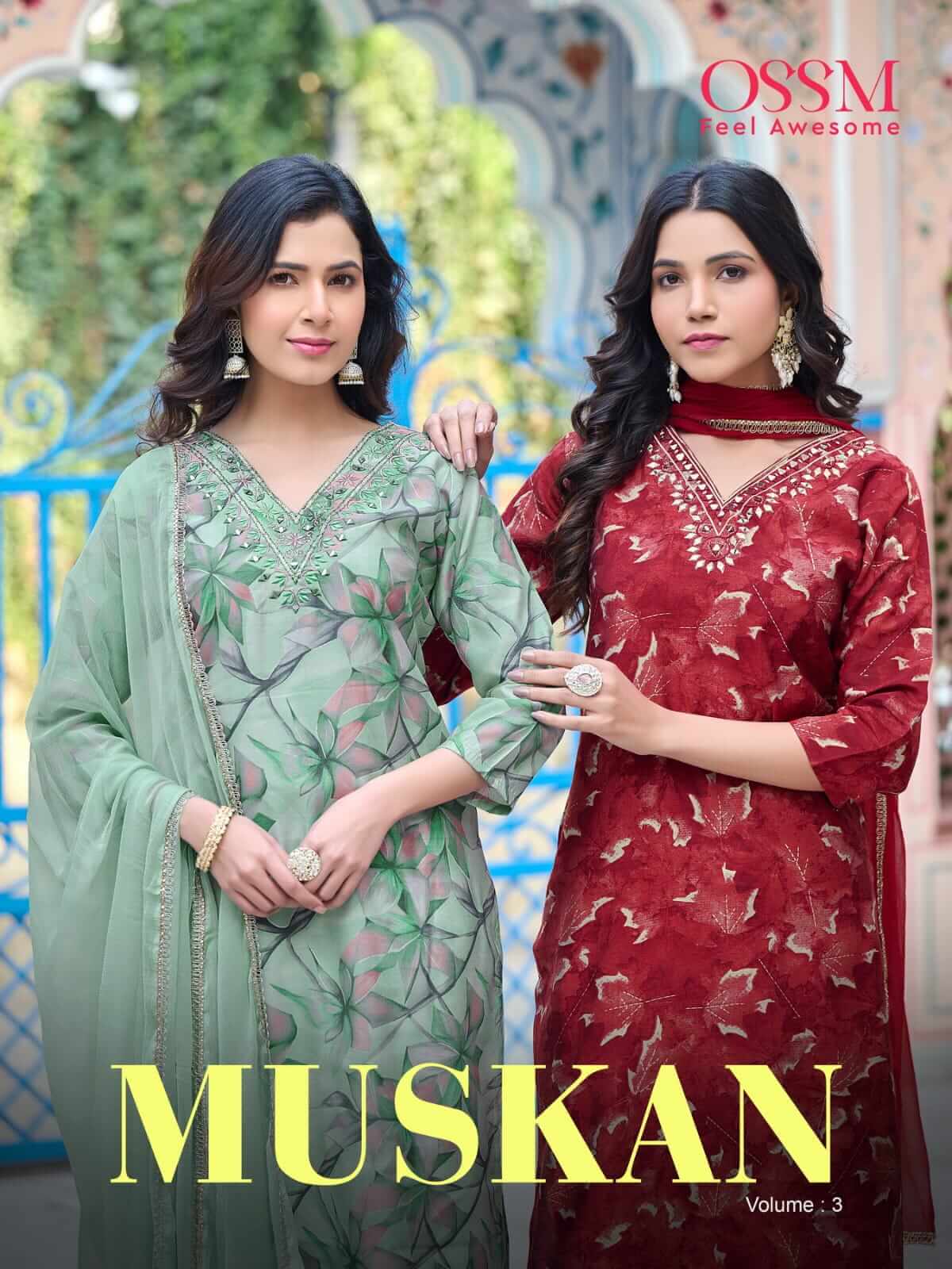Ossm Muskan Vol 3 Printed Salwar Kameez Catalog collection 7