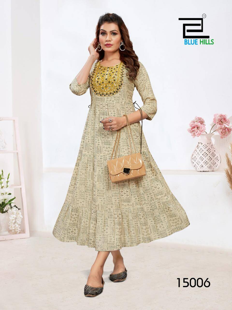 Blue Hills Sarfaraz Vol 15 Printed Gowns Catalog collection 1