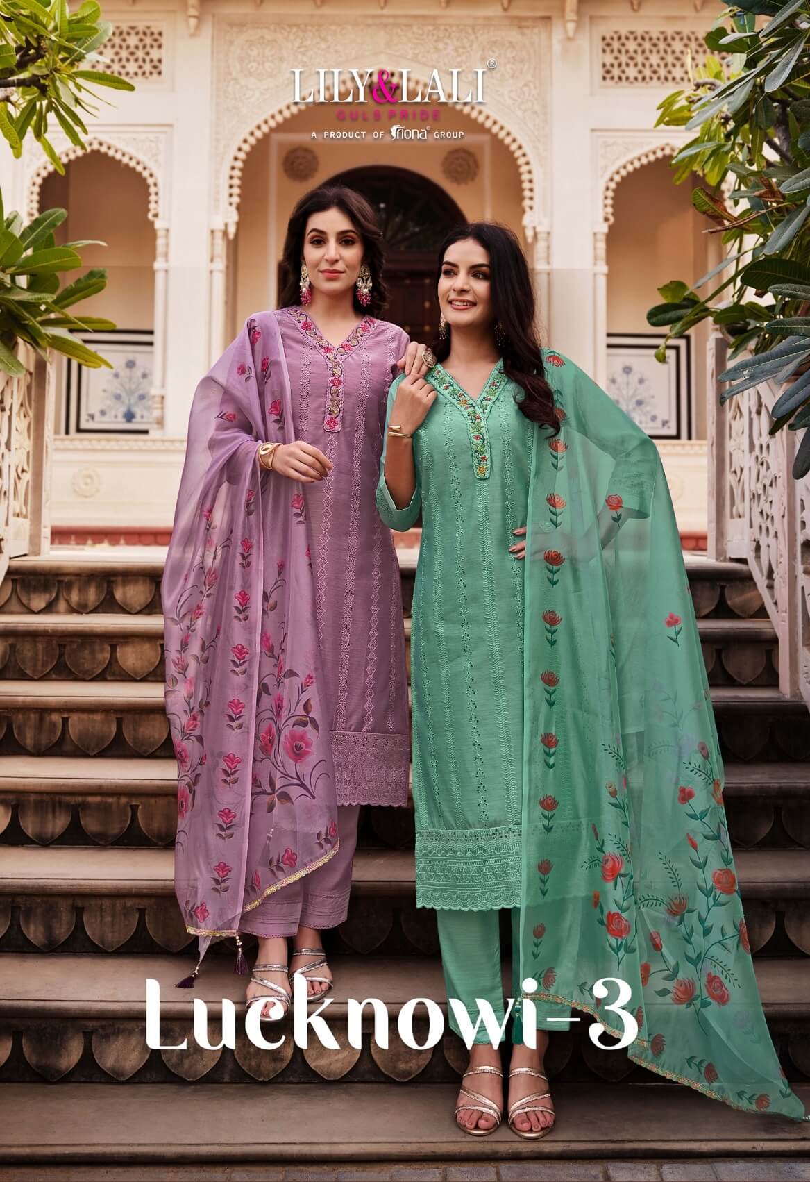 Lily And Lali Lucknowi Vol 3 Churidar Salwar Suits Catalog collection 6