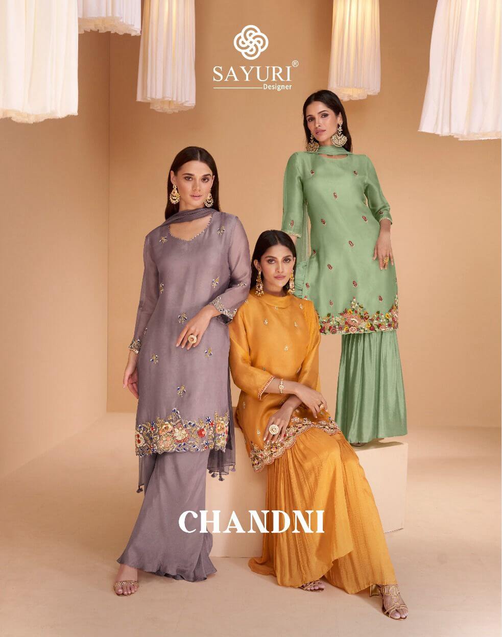 Sayuri Designer Chandni Designer Wedding Party Salwar Suits collection 9