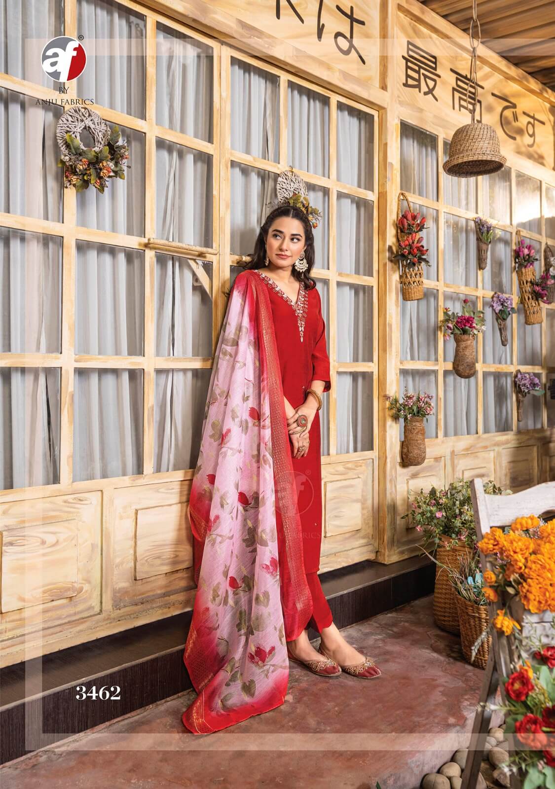 Anju Fabrics Shararat Vol 5 Designer Wedding Party Salwar Suits collection 9