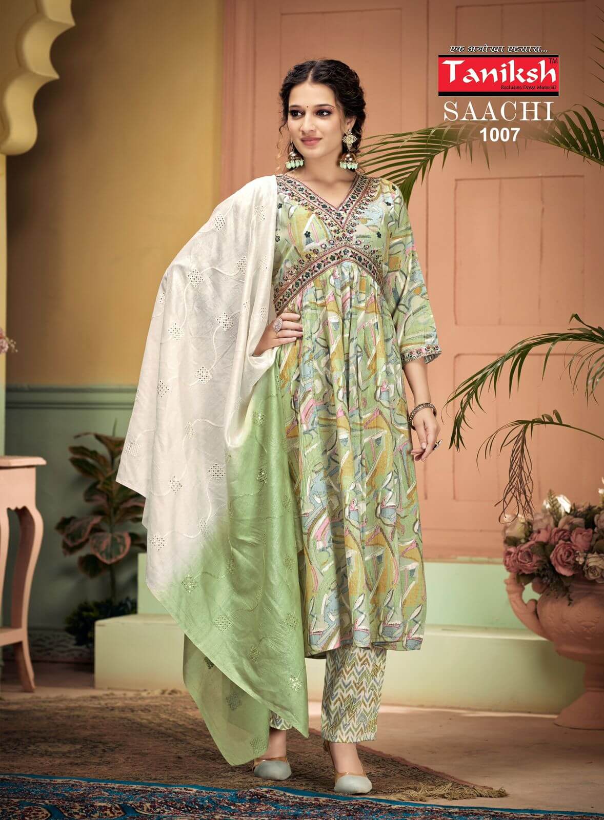 Taniksh Saachi Vol 1 Aliya Cut Readymade Dress Catalog collection 4