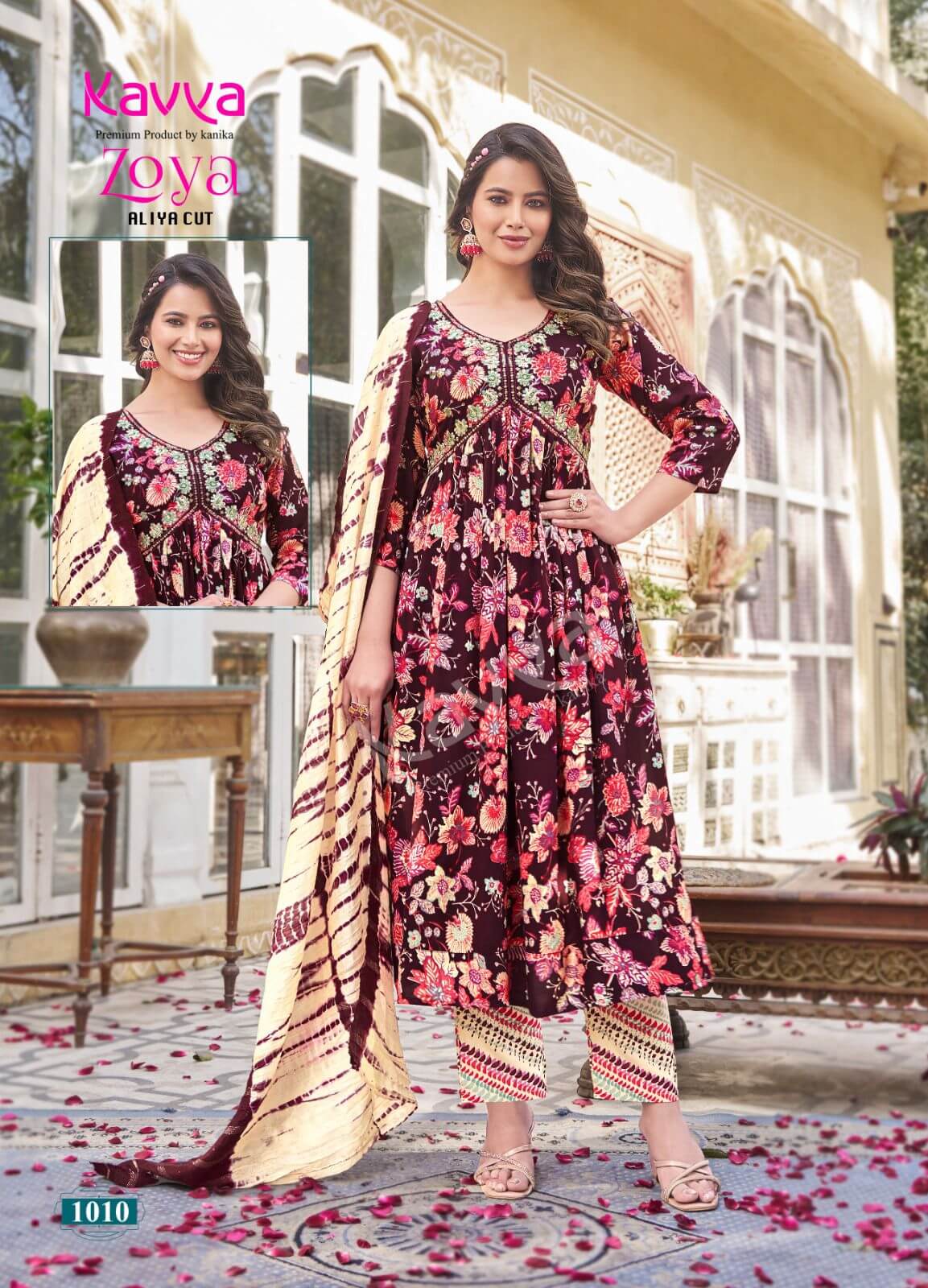 Kavya Zoya Vol 1 Aliya Cut Readymade Dress Catalog collection 1