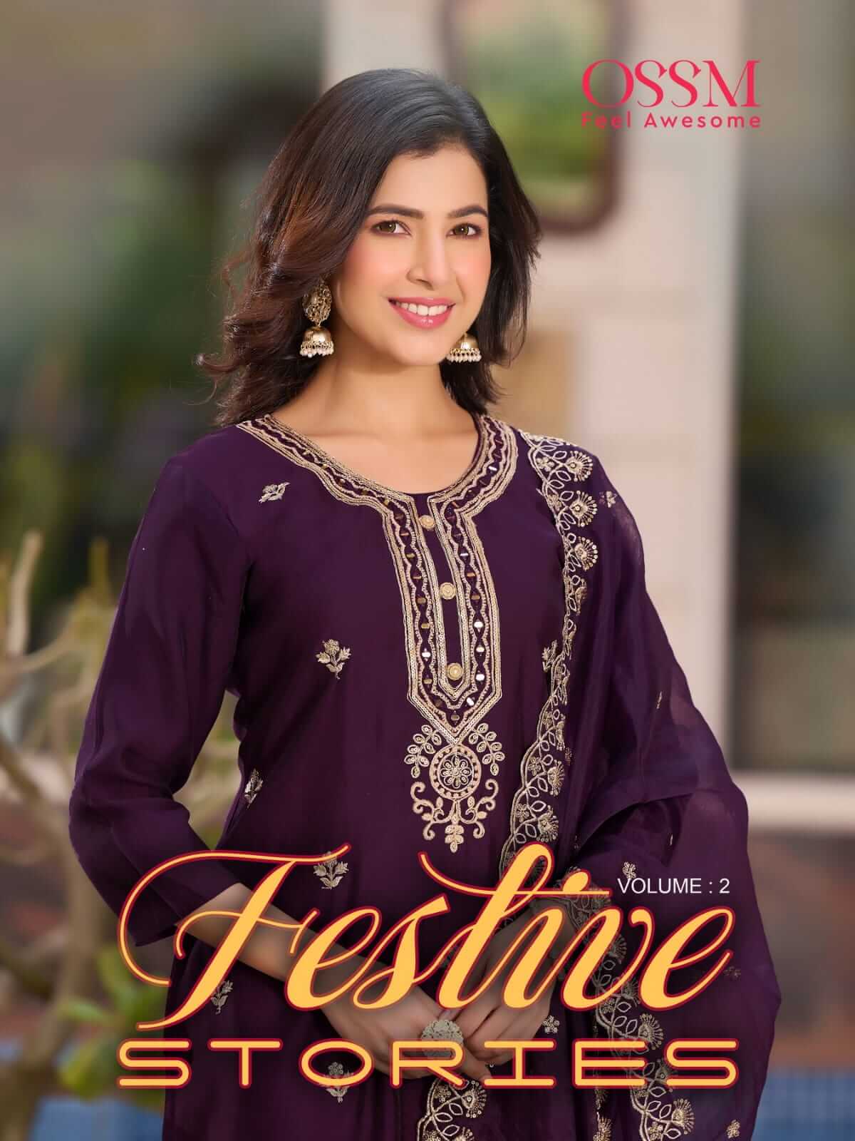 Ossm Festive Stories Vol 2 Embroidery Salwar Kameez Catalog collection 7