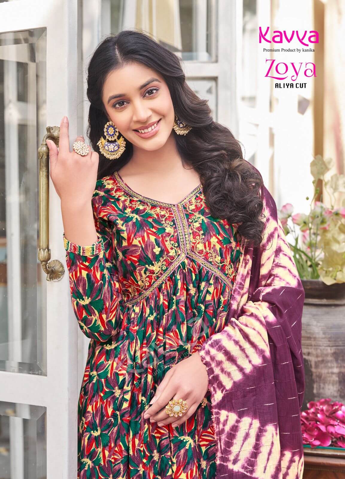 Kavya Zoya Vol 1 Aliya Cut Readymade Dress Catalog collection 12