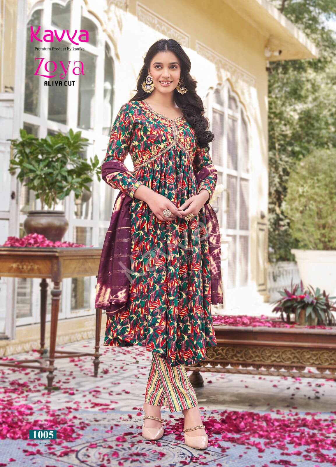 Kavya Zoya Vol 1 Aliya Cut Readymade Dress Catalog collection 13