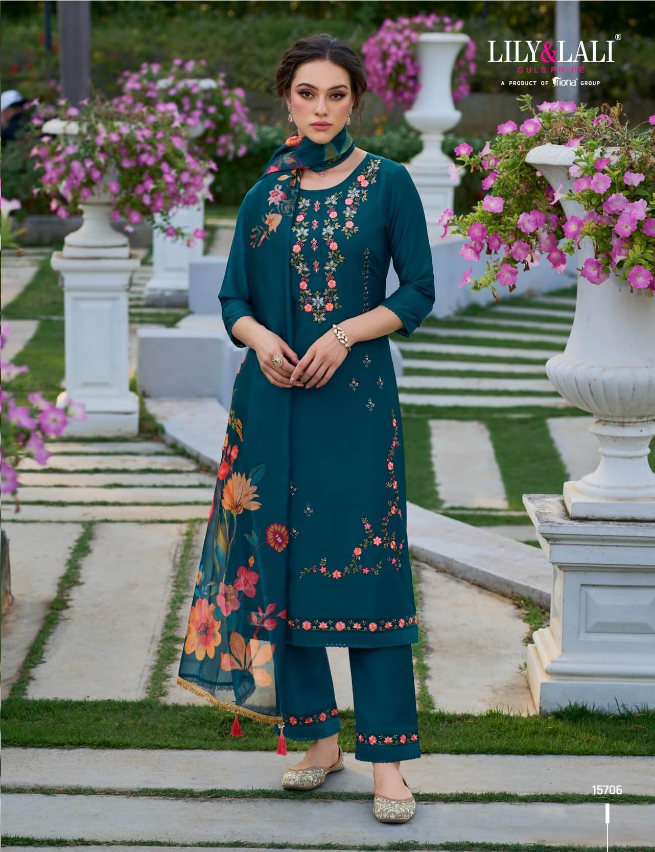 Lily And Lali Falak Embroidery Salwar Kameez Catalog collection 5