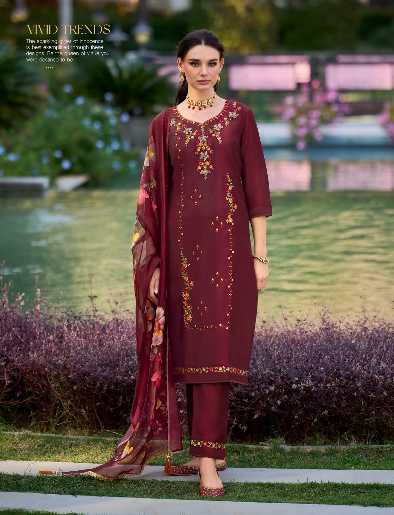 Lily And Lali Falak Embroidery Salwar Kameez Catalog collection 3