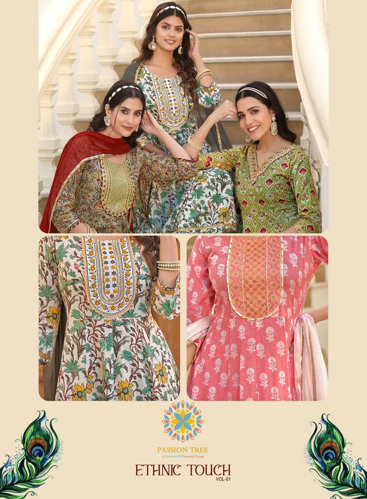 Passion Tree Ethnic Touch Vol 1 Anarkali Suits Catalog collection 10