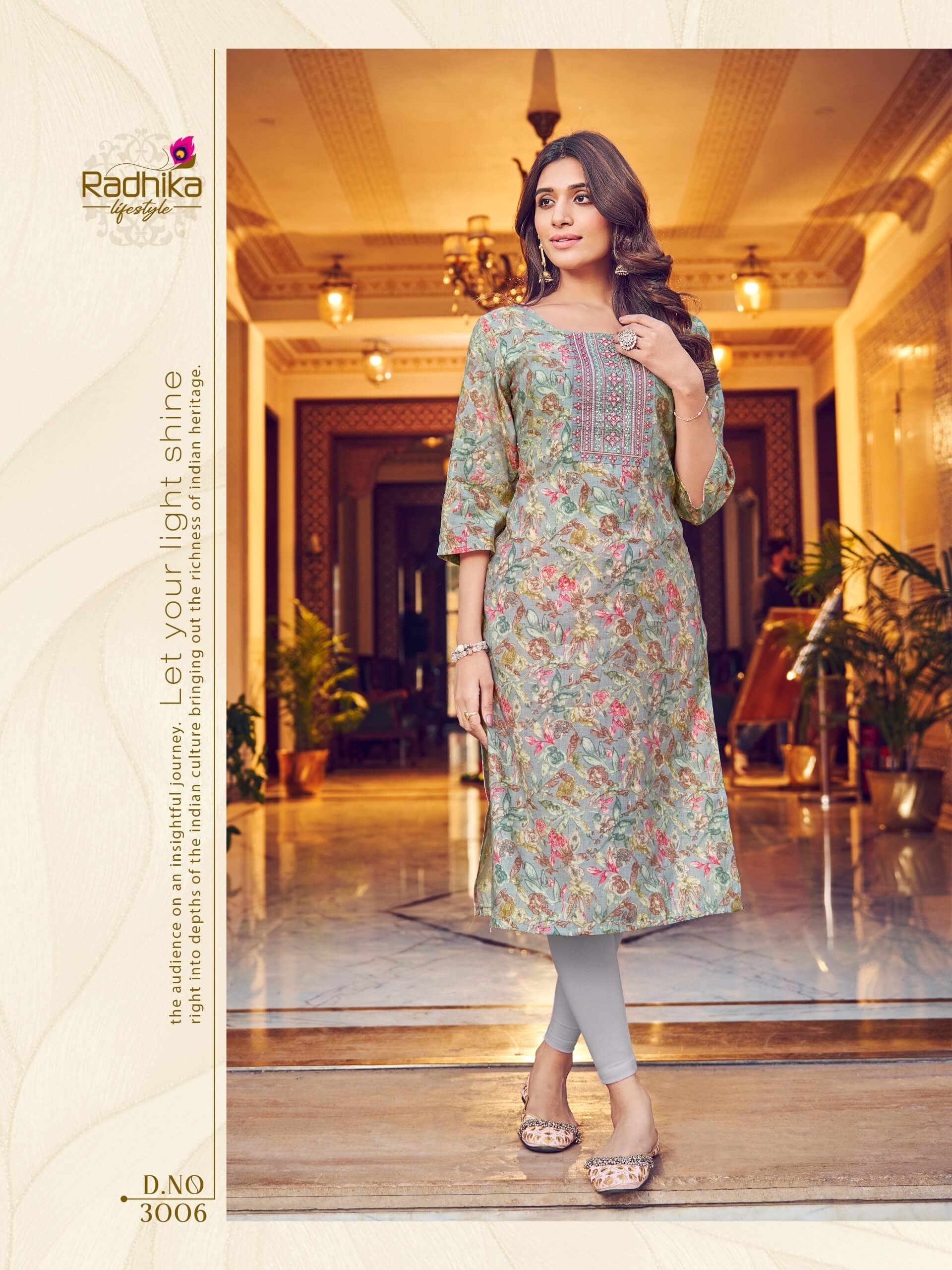 Radhika Lifestyle Charming Vol 3 Casual Wear Kurti Catalog collection 8