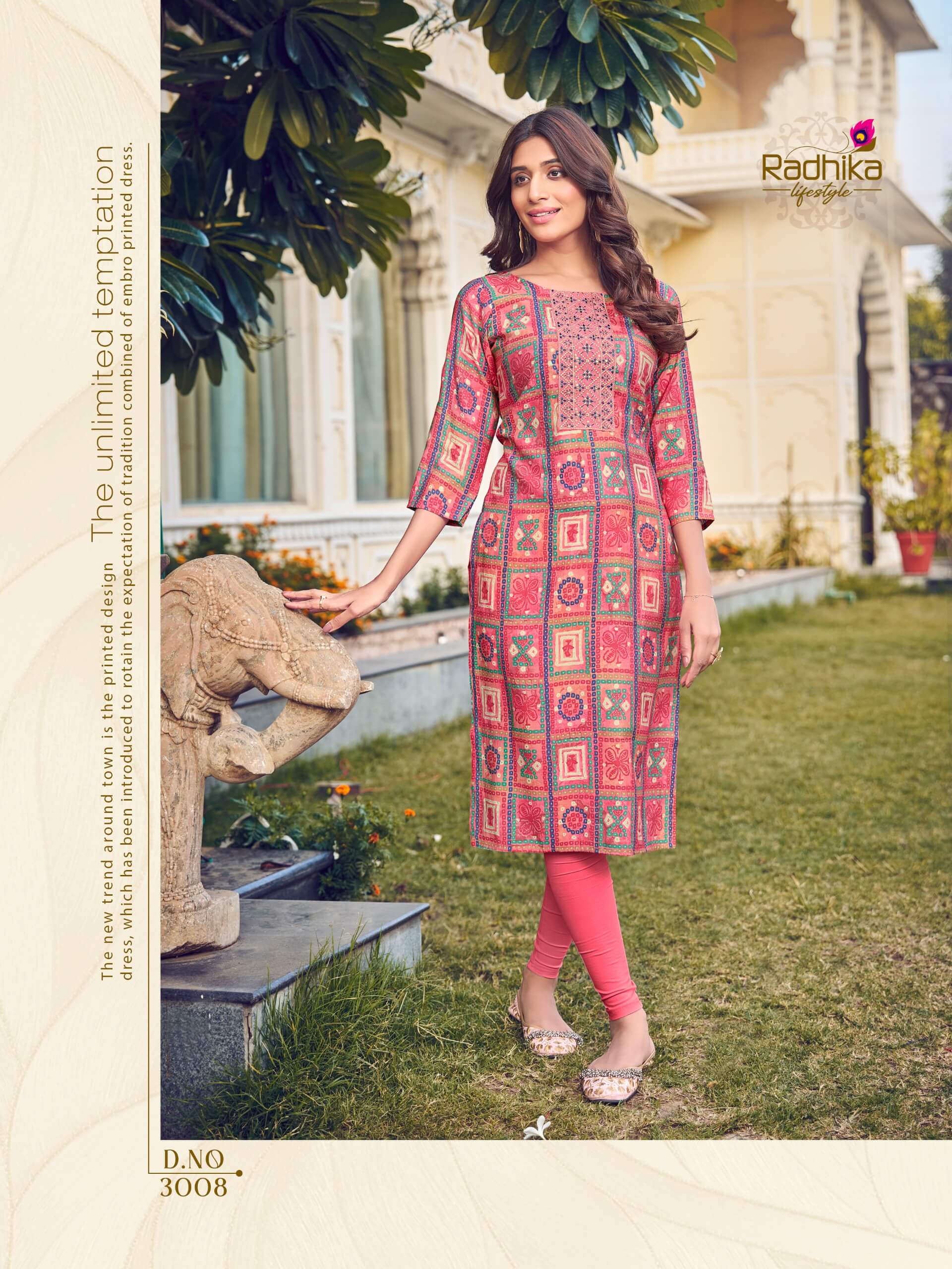 Radhika Lifestyle Charming Vol 3 Casual Wear Kurti Catalog collection 7