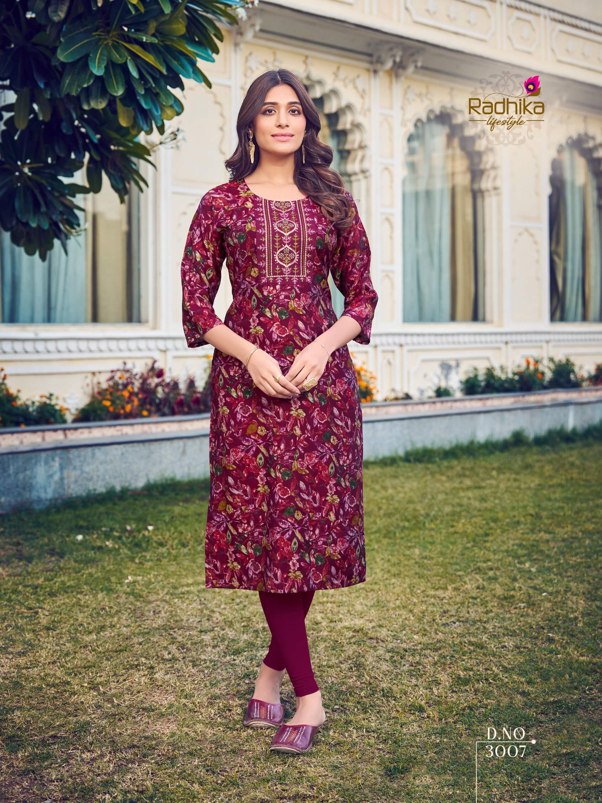 Radhika Lifestyle Charming Vol 3 Casual Wear Kurti Catalog collection 6