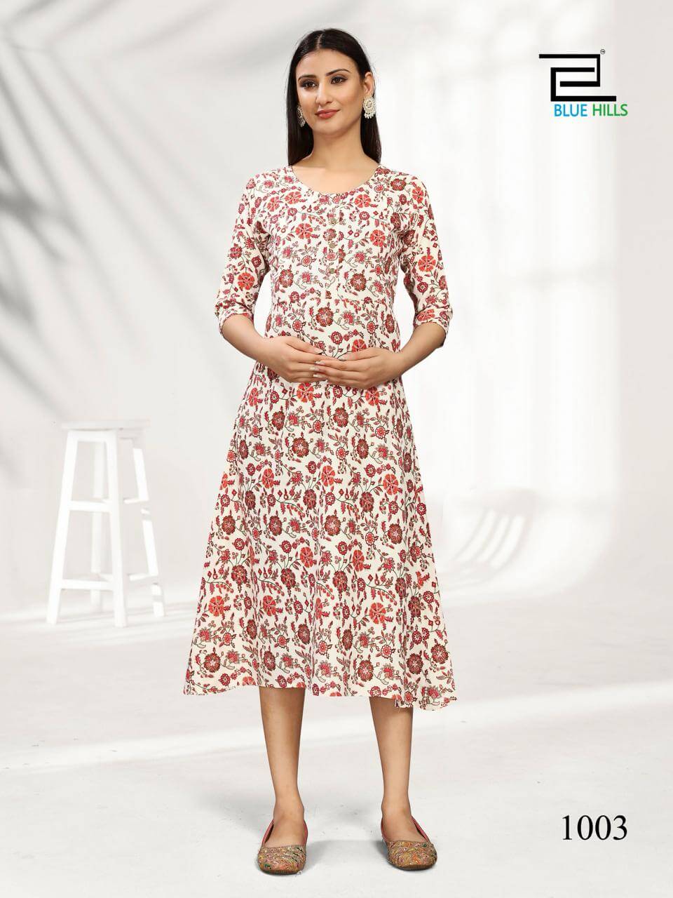 Blue Hills God Gift Rayon Feeding Kurtis Catalog collection 7