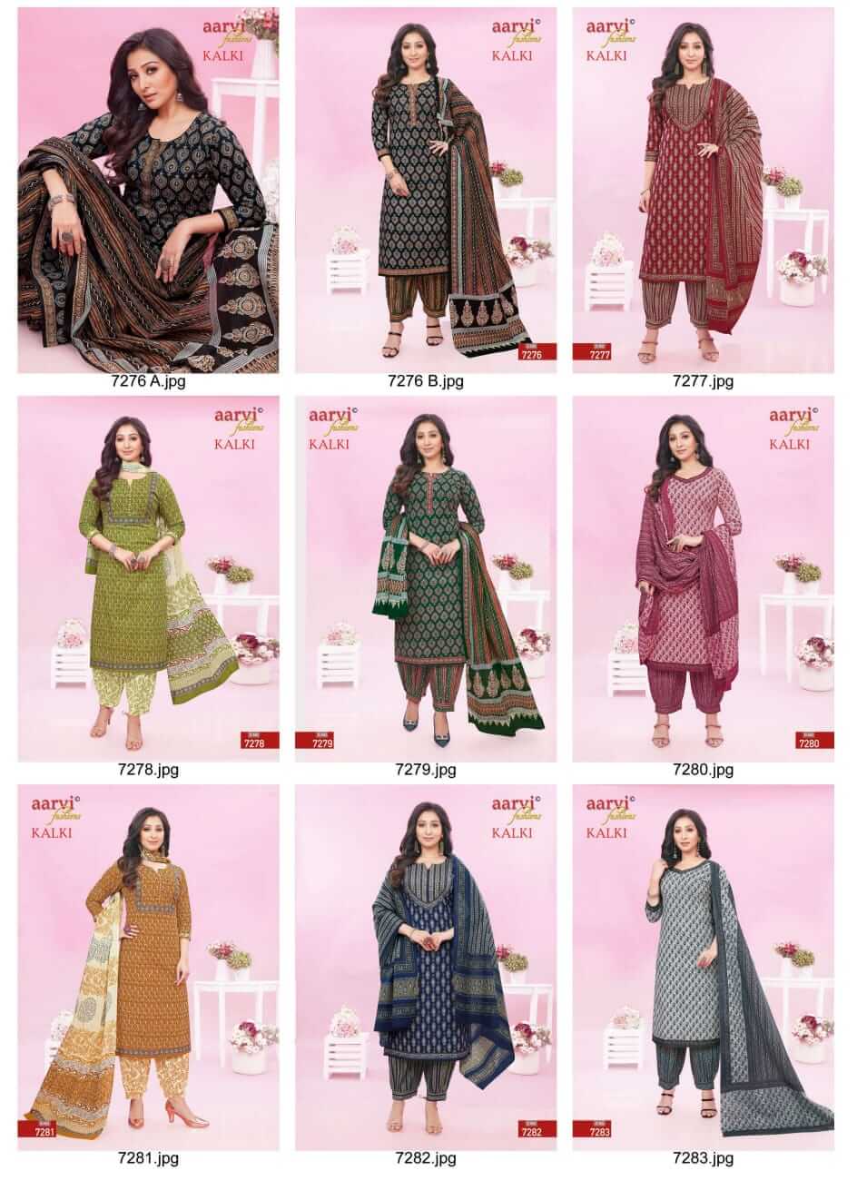 Aarvi Fashion Kalki vol 2 Cotton Salwar Kameez collection 2