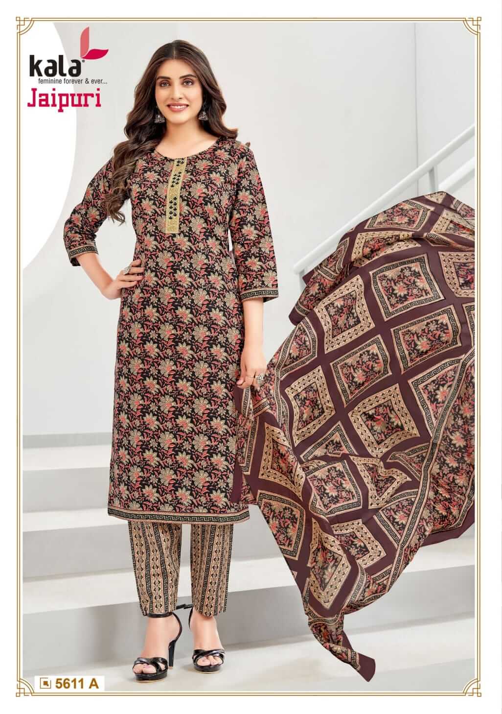 Kala Jaipuri Vol 4 Cotton Readymade Dress Catalog collection 3