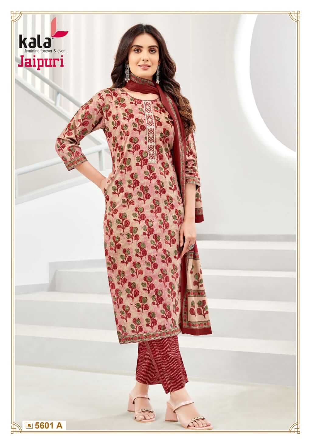 Kala Jaipuri Vol 4 Cotton Readymade Dress Catalog collection 13