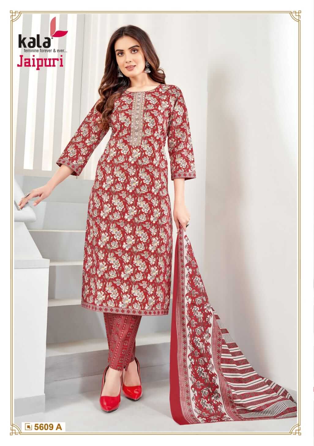 Kala Jaipuri Vol 4 Cotton Readymade Dress Catalog collection 5