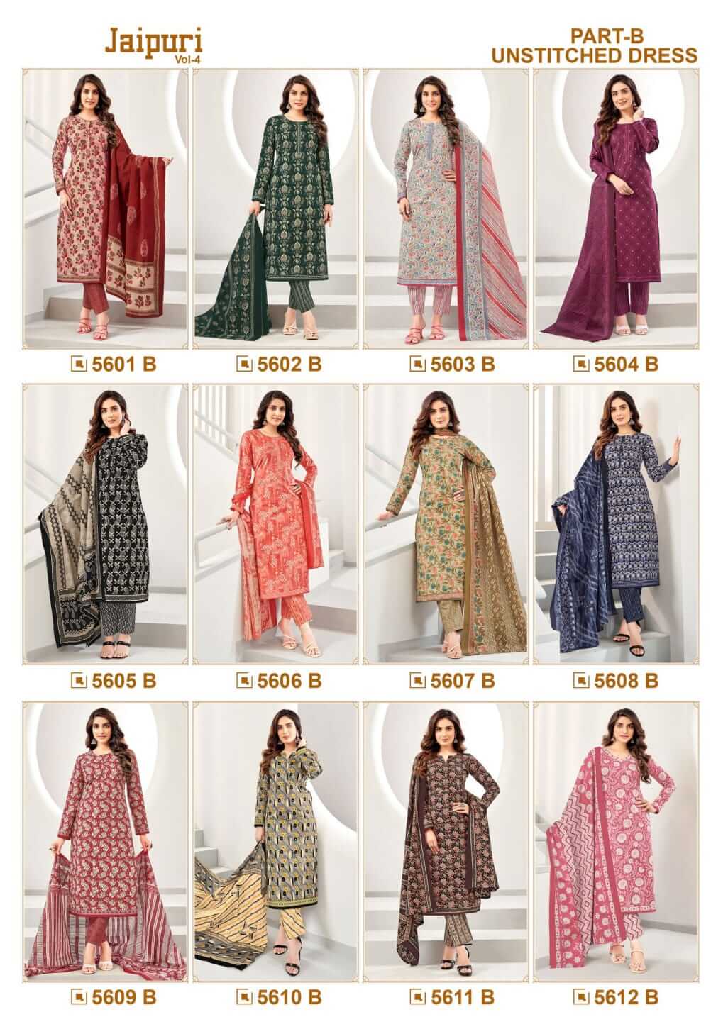 Kala Jaipuri Vol 4 Cotton Dress Materials Catalog collection 14
