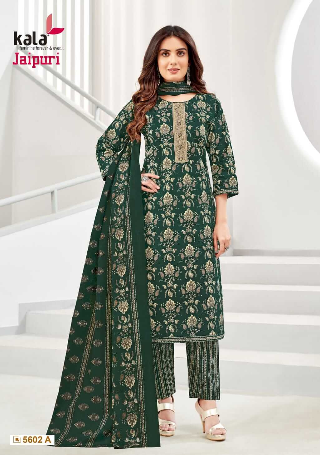 Kala Jaipuri Vol 4 Cotton Readymade Dress Catalog collection 12