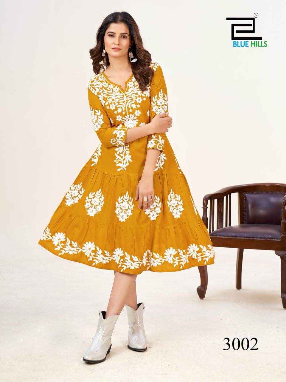 Blue Hills Kurti Kiara Vol 3 Anarkali Kurti Catalog collection 1