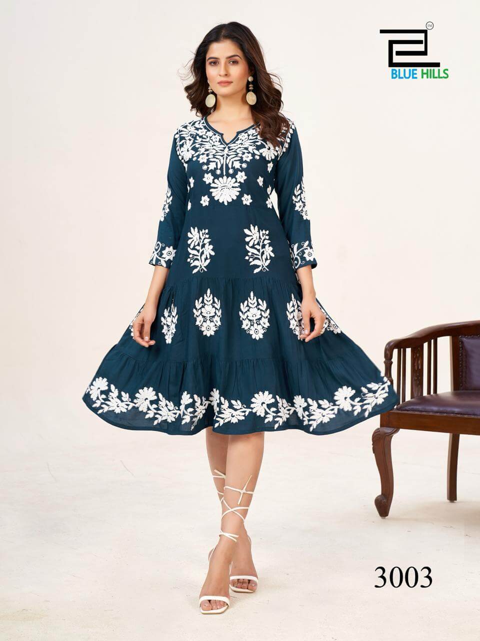 Blue Hills Kurti Kiara Vol 3 Anarkali Kurti Catalog collection 2