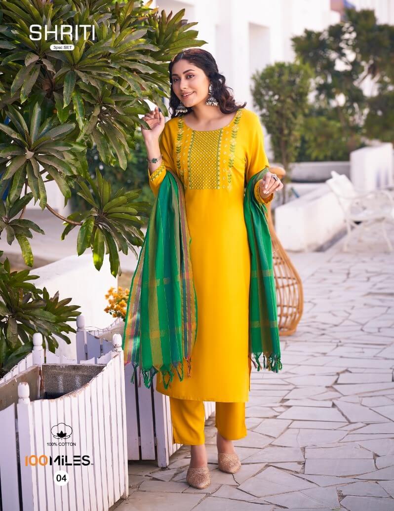 100Miles Kurti Shriti Kurti Bottom with Dupatta Catalog collection 2