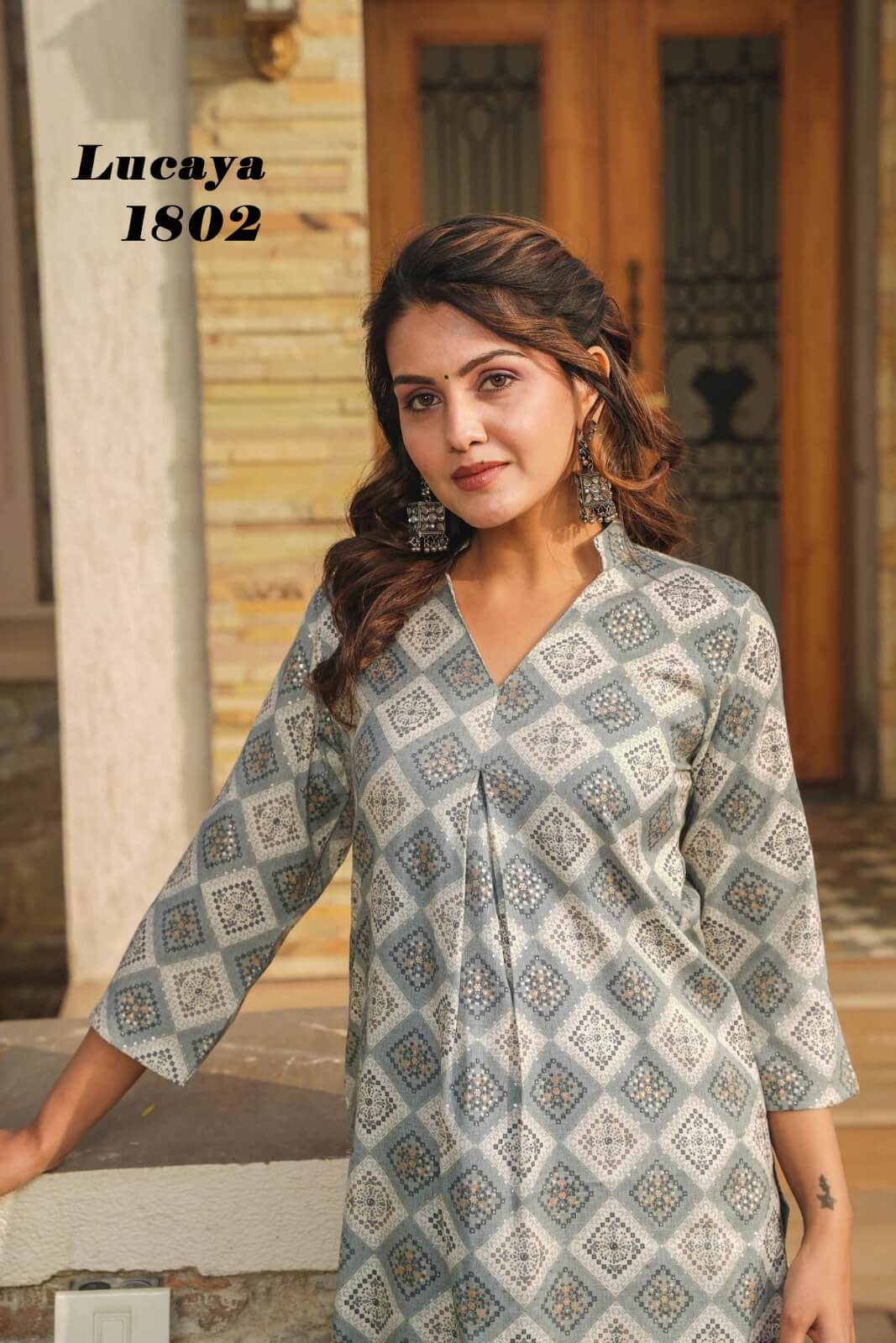 Lucaya Vol 18 Rayon Kurti Palazzo Set Catalog collection 3