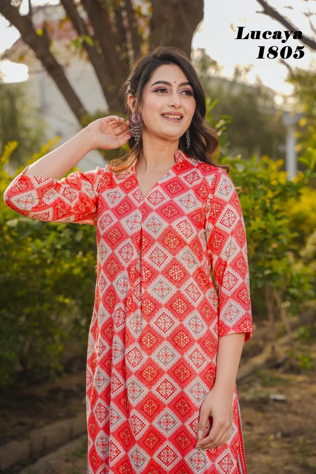 Lucaya Vol 18 Rayon Kurti Palazzo Set Catalog collection 11