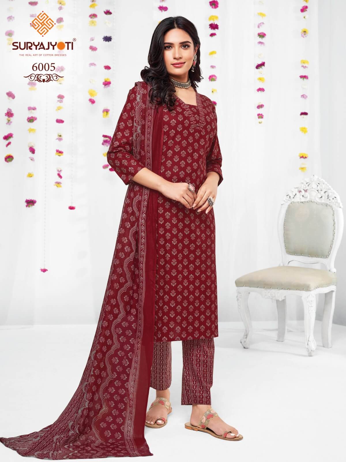 Suryajyoti Trendy Cotton Vol 60 Cotton Dress Materials Catalog collection 12