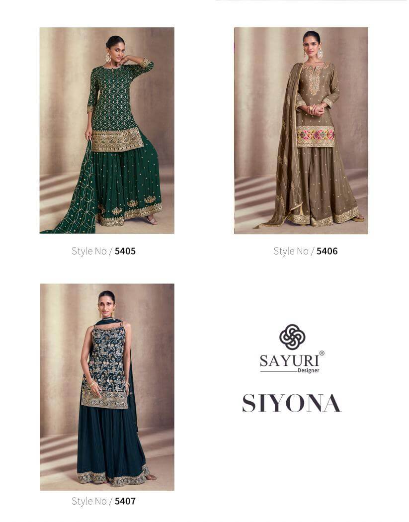 Sayuri Siyona Designer Wedding Party Salwar Suits Catalog collection 9