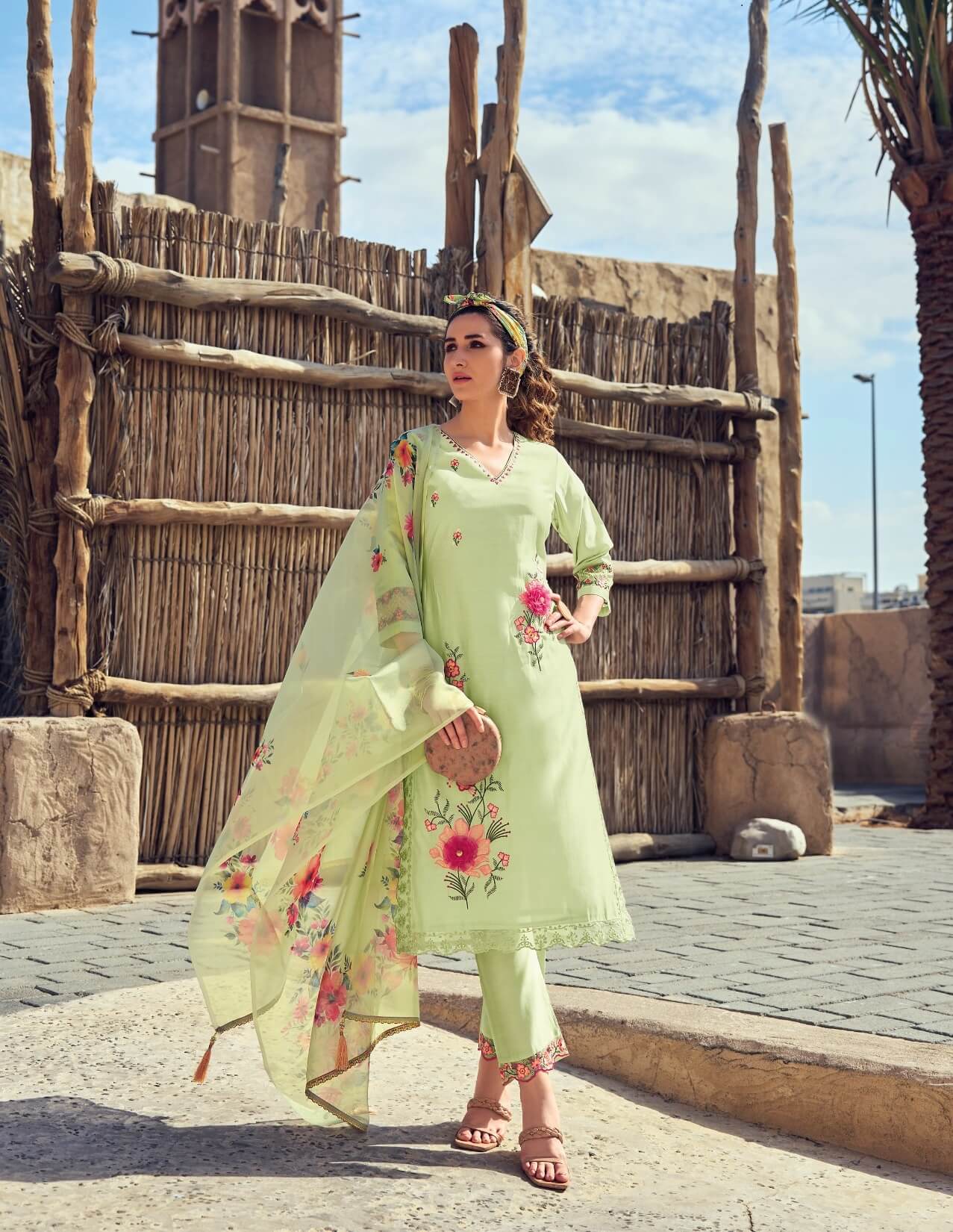 Lily And Lali Applique Embroidery Salwar Kameez Catalog collection 3