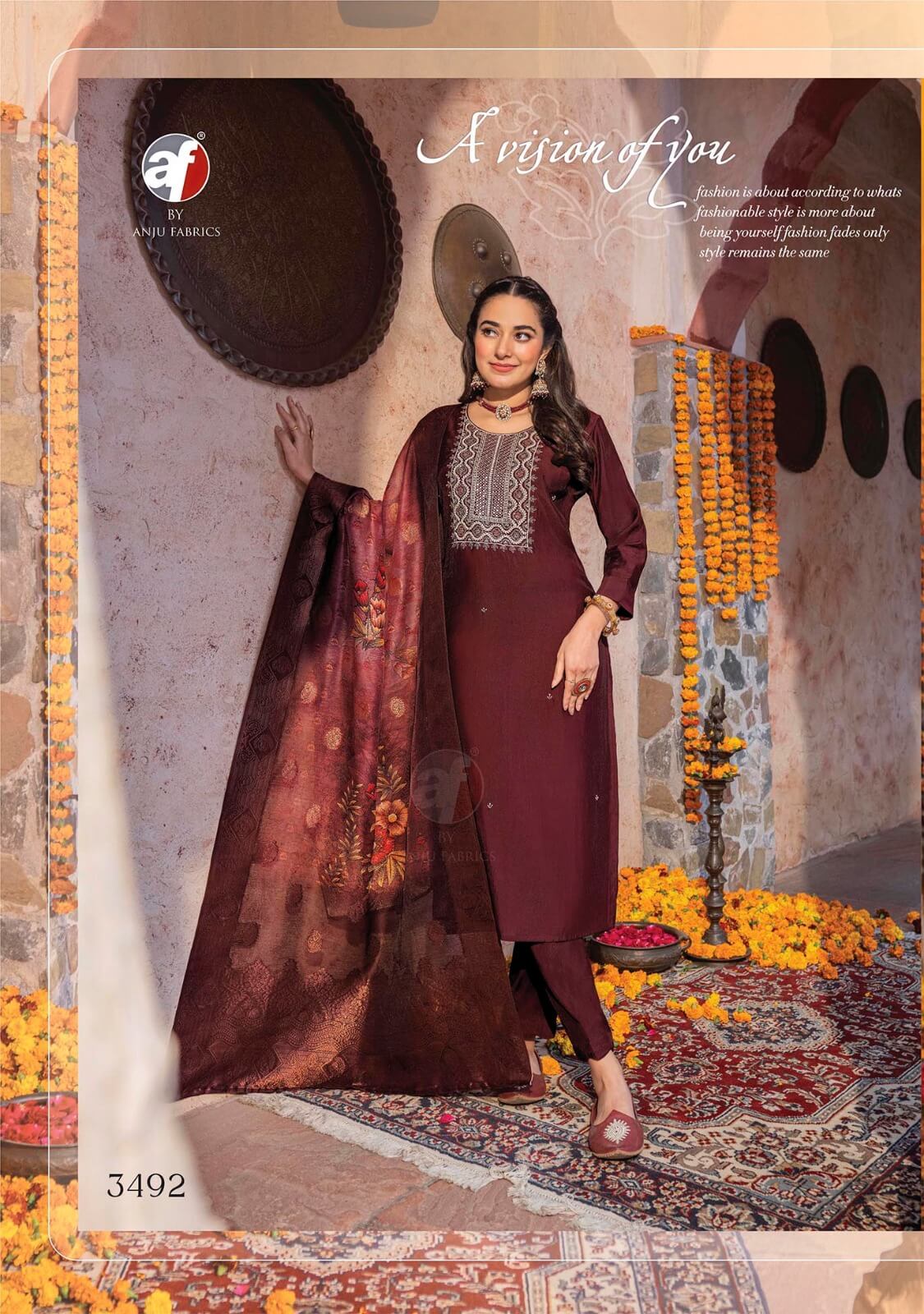 Anju Fabrics Sangeet Vol 5 Churidar Salwar Suits Catalog collection 6