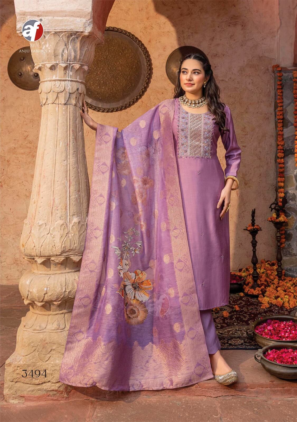 Anju Fabrics Sangeet Vol 5 Churidar Salwar Suits Catalog collection 2