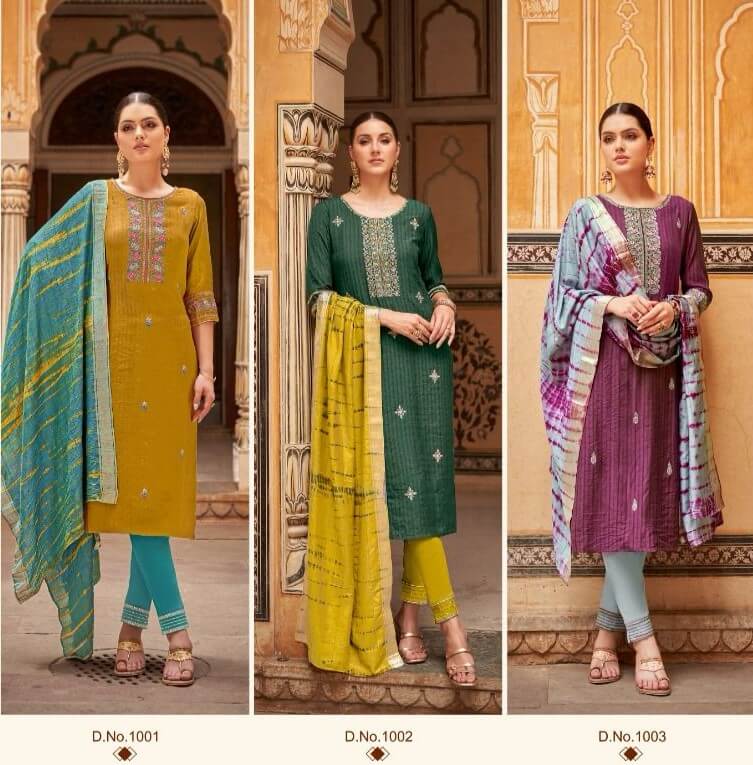 Ladies Flavour Anupama Embroidery Salwar Kameez Catalog collection 9