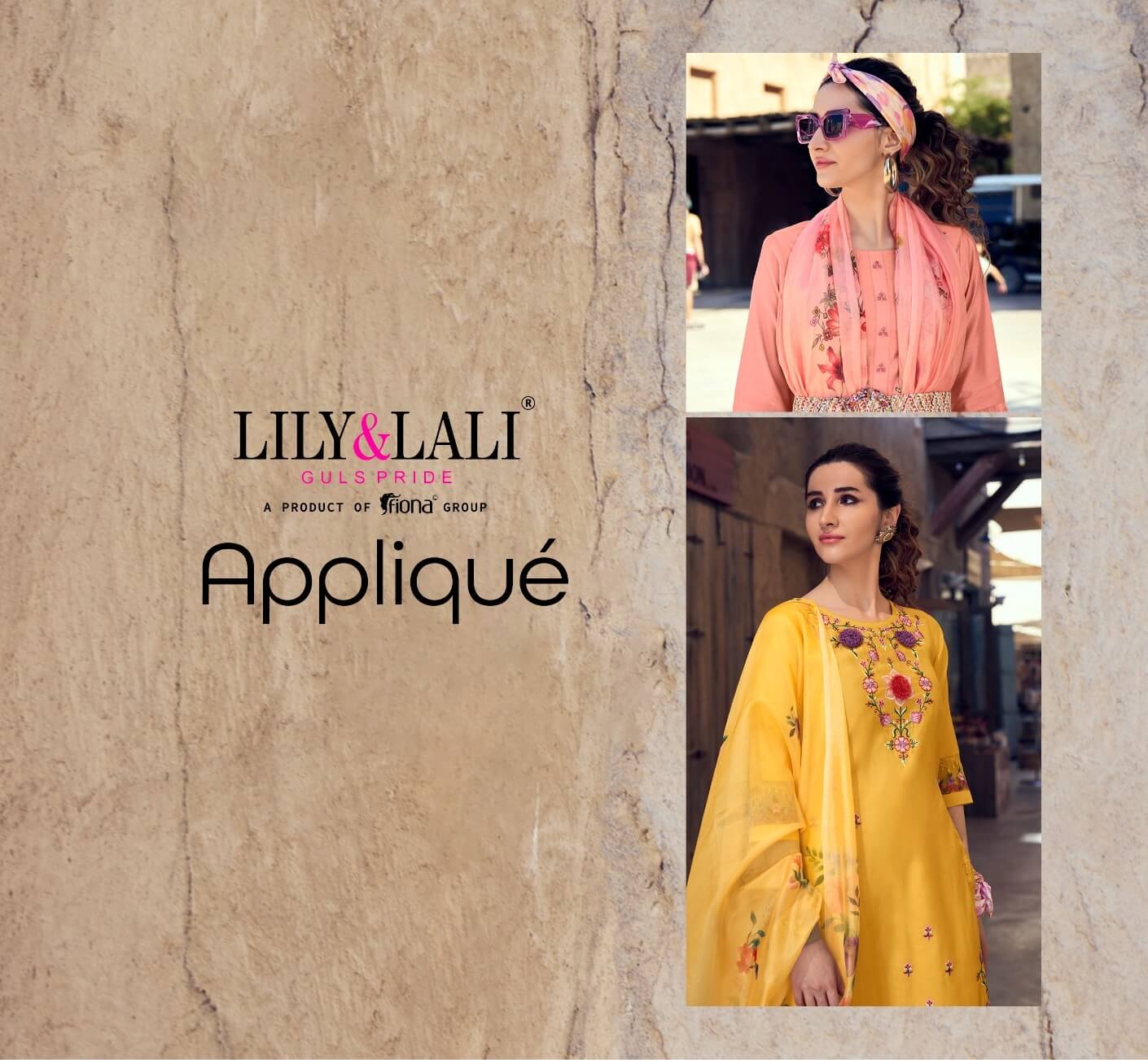 Lily And Lali Applique Embroidery Salwar Kameez Catalog collection 2