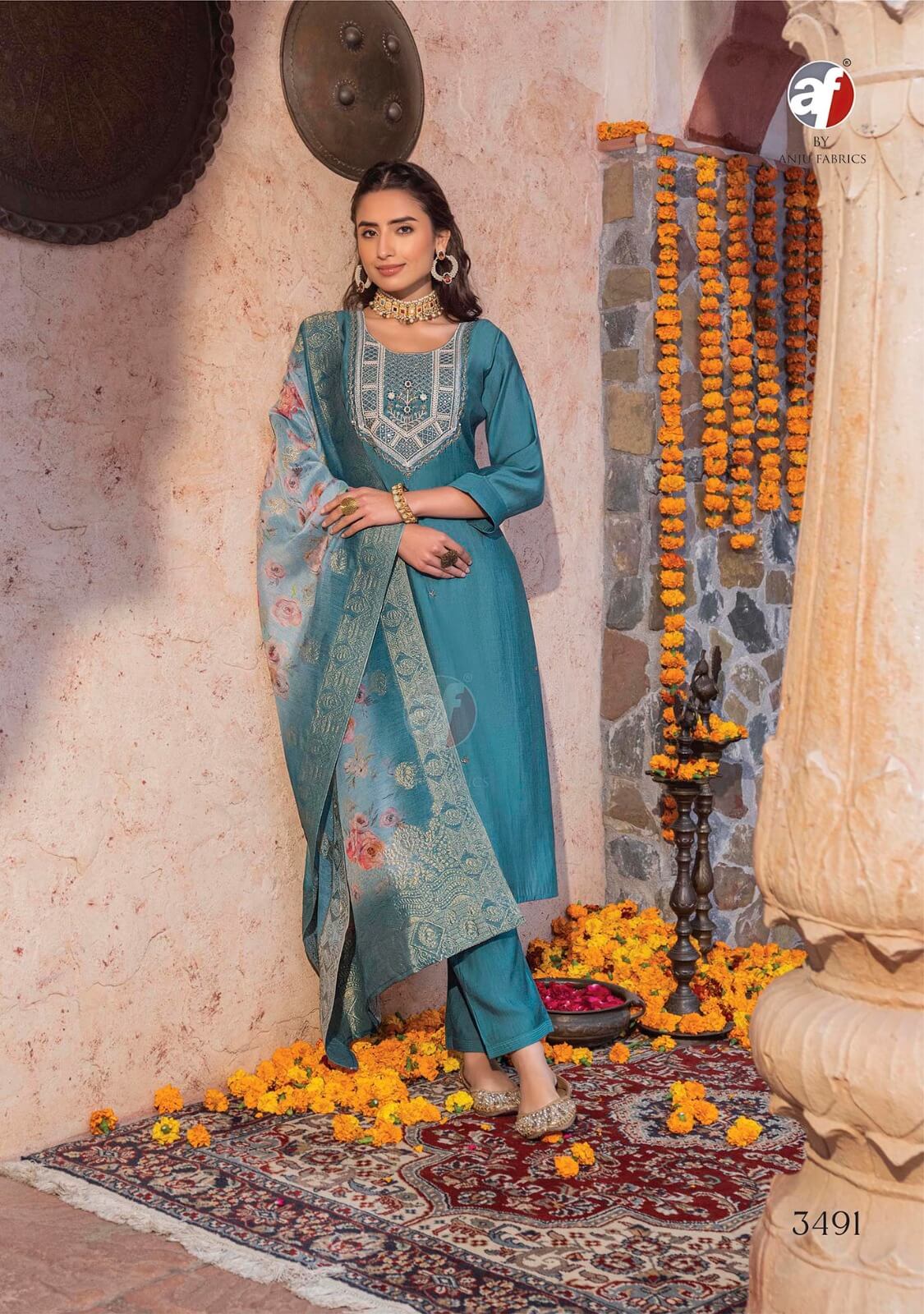 Anju Fabrics Sangeet Vol 5 Churidar Salwar Suits Catalog collection 11