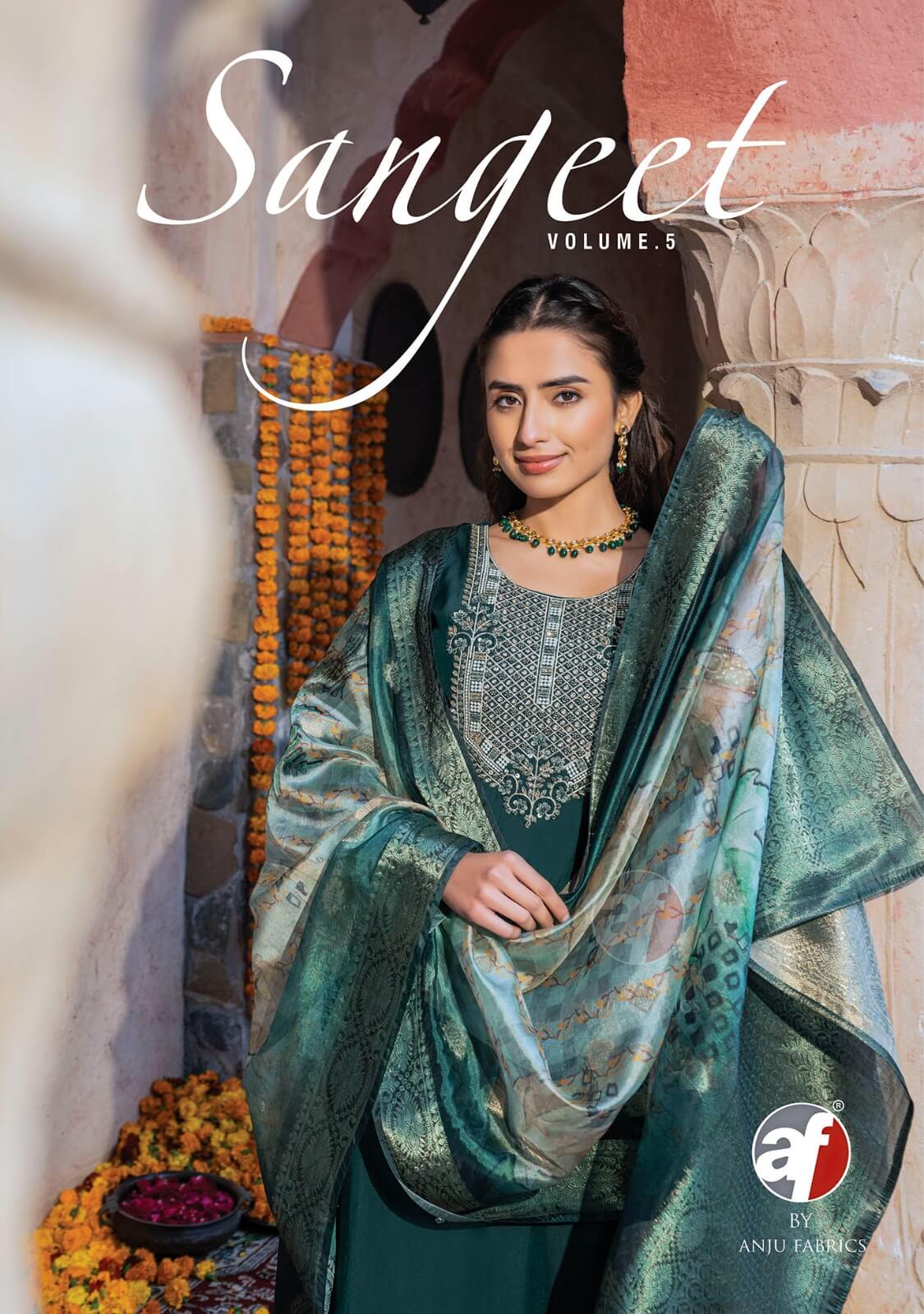 Anju Fabrics Sangeet Vol 5 Churidar Salwar Suits Catalog collection 10