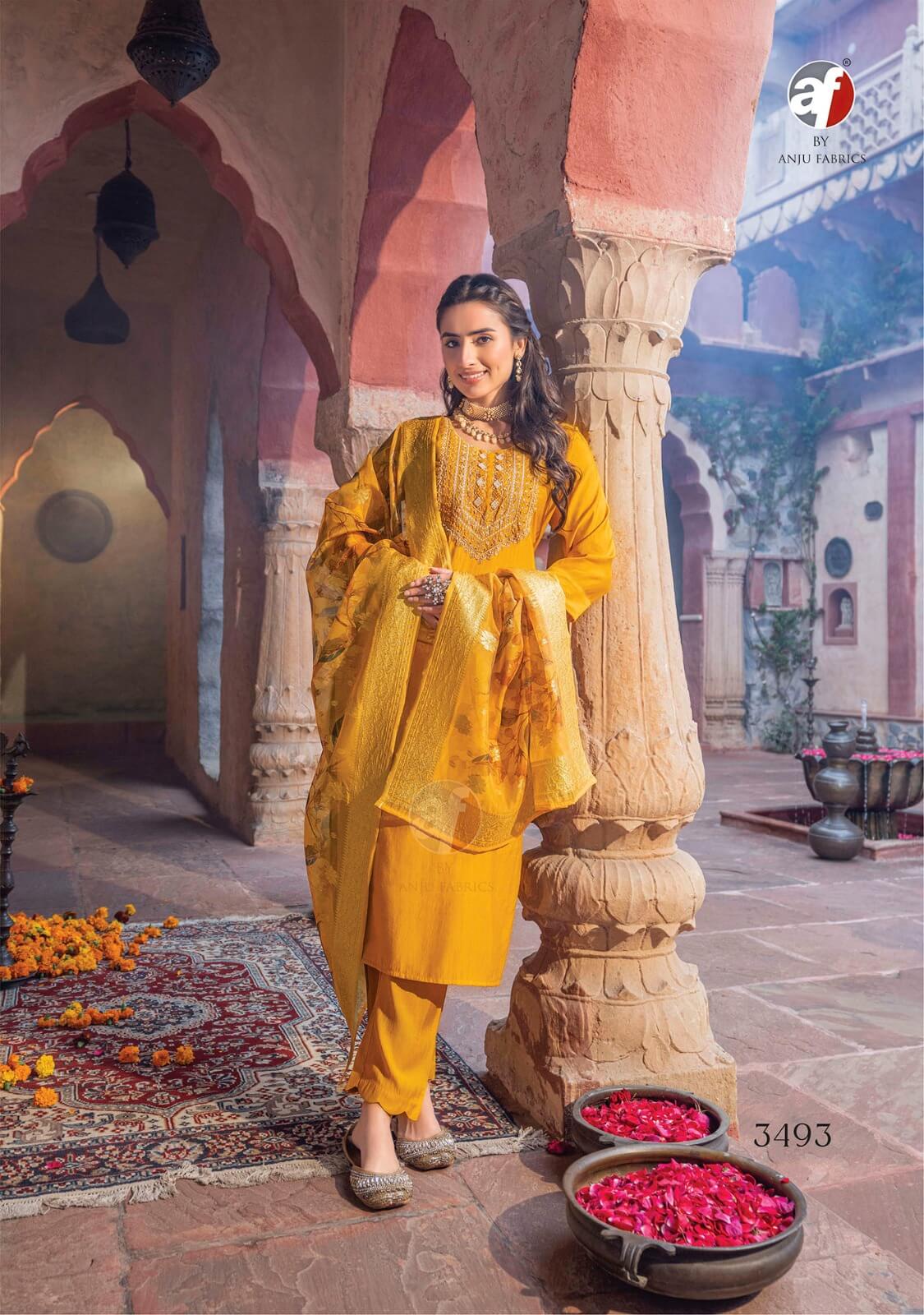 Anju Fabrics Sangeet Vol 5 Churidar Salwar Suits Catalog collection 7