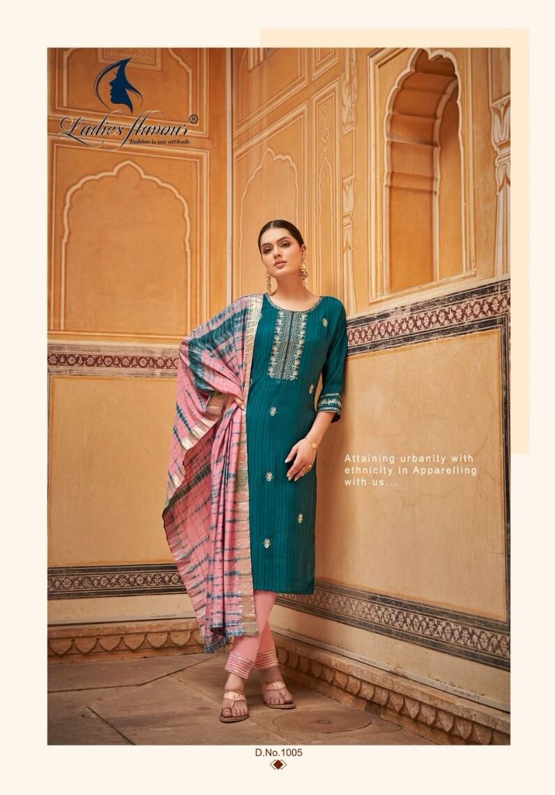 Ladies Flavour Anupama Embroidery Salwar Kameez Catalog collection 10