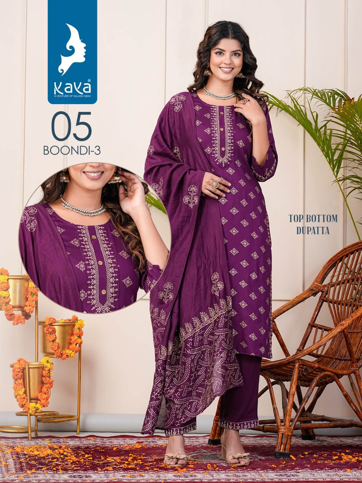 Kaya Boondi Vol 3 Printed Salwar Kameez Catalog collection 5