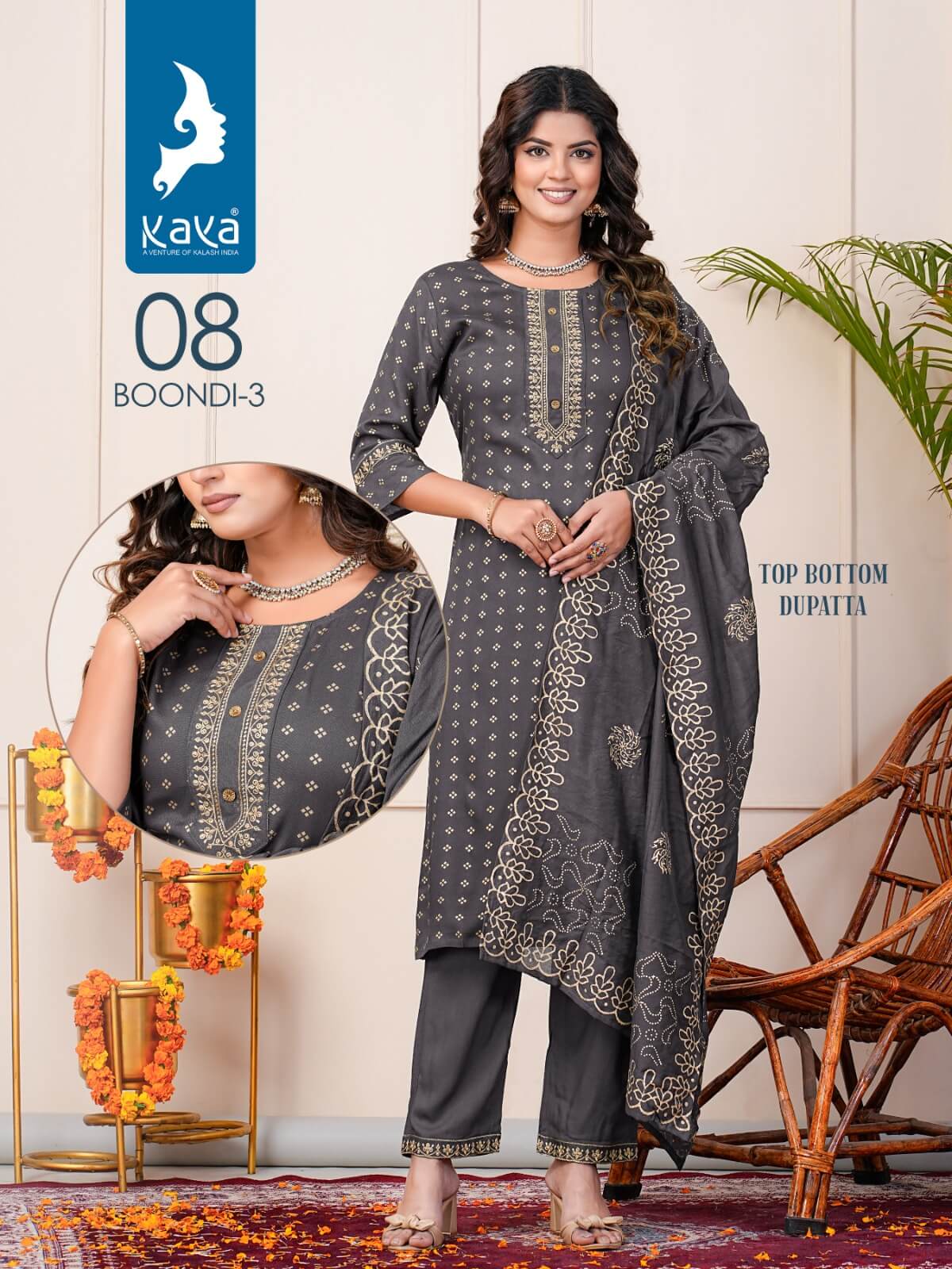 Kaya Boondi Vol 3 Printed Salwar Kameez Catalog collection 8