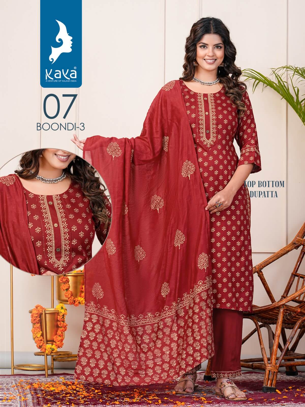 Kaya Boondi Vol 3 Printed Salwar Kameez Catalog collection 7