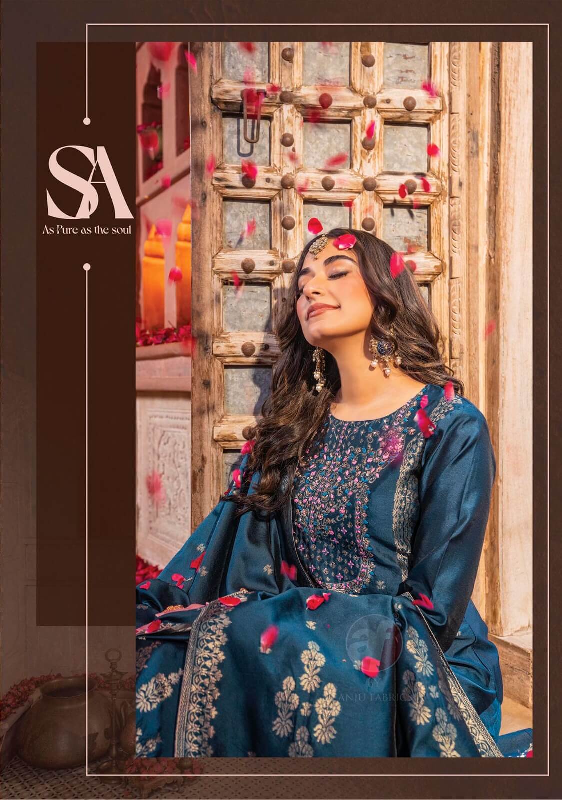 Anju Fabrics Silk Affair Vol 3 Printed Salwar Kameez Catalog collection 3