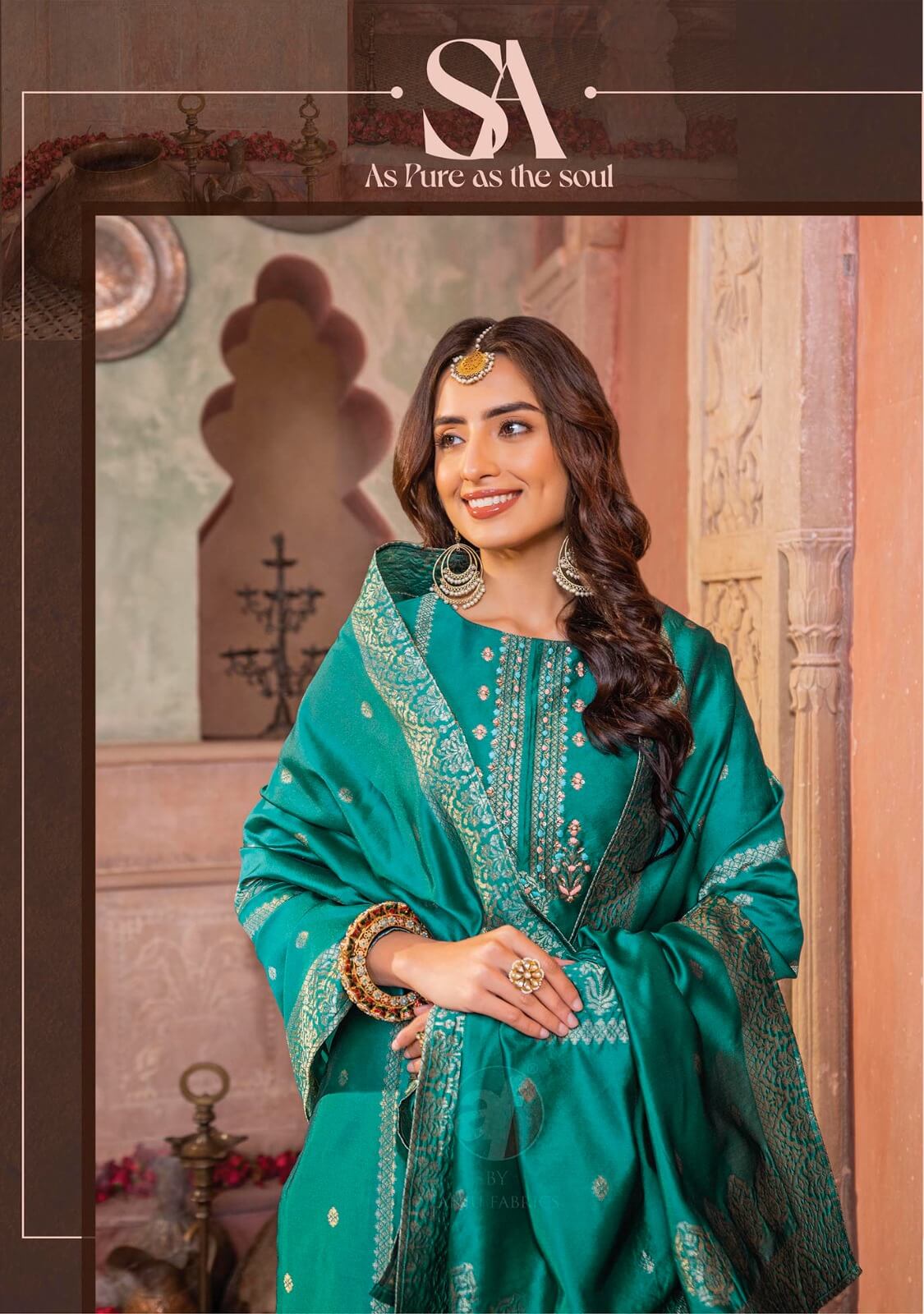 Anju Fabrics Silk Affair Vol 3 Printed Salwar Kameez Catalog collection 4