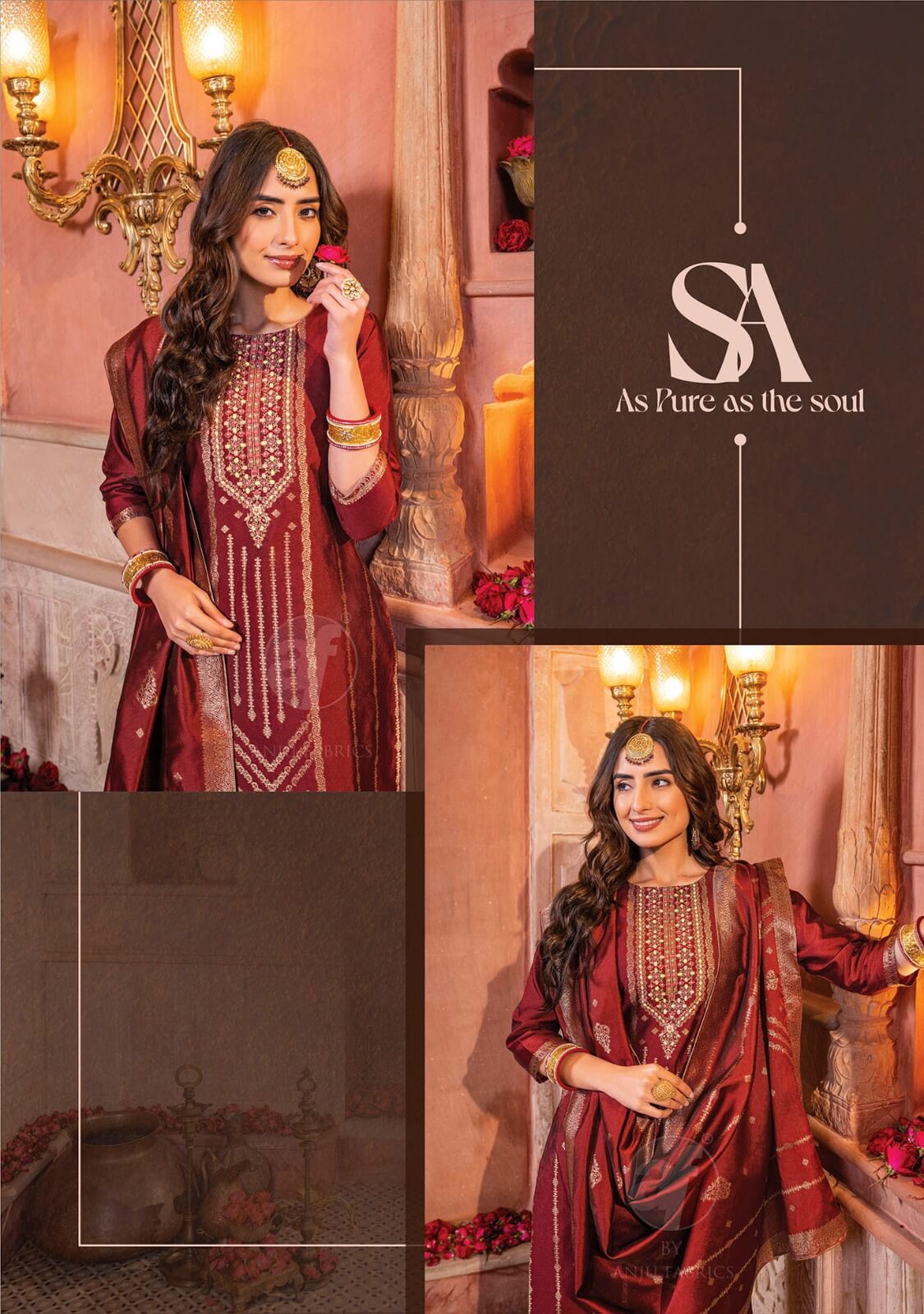 Anju Fabrics Silk Affair Vol 3 Printed Salwar Kameez Catalog collection 11