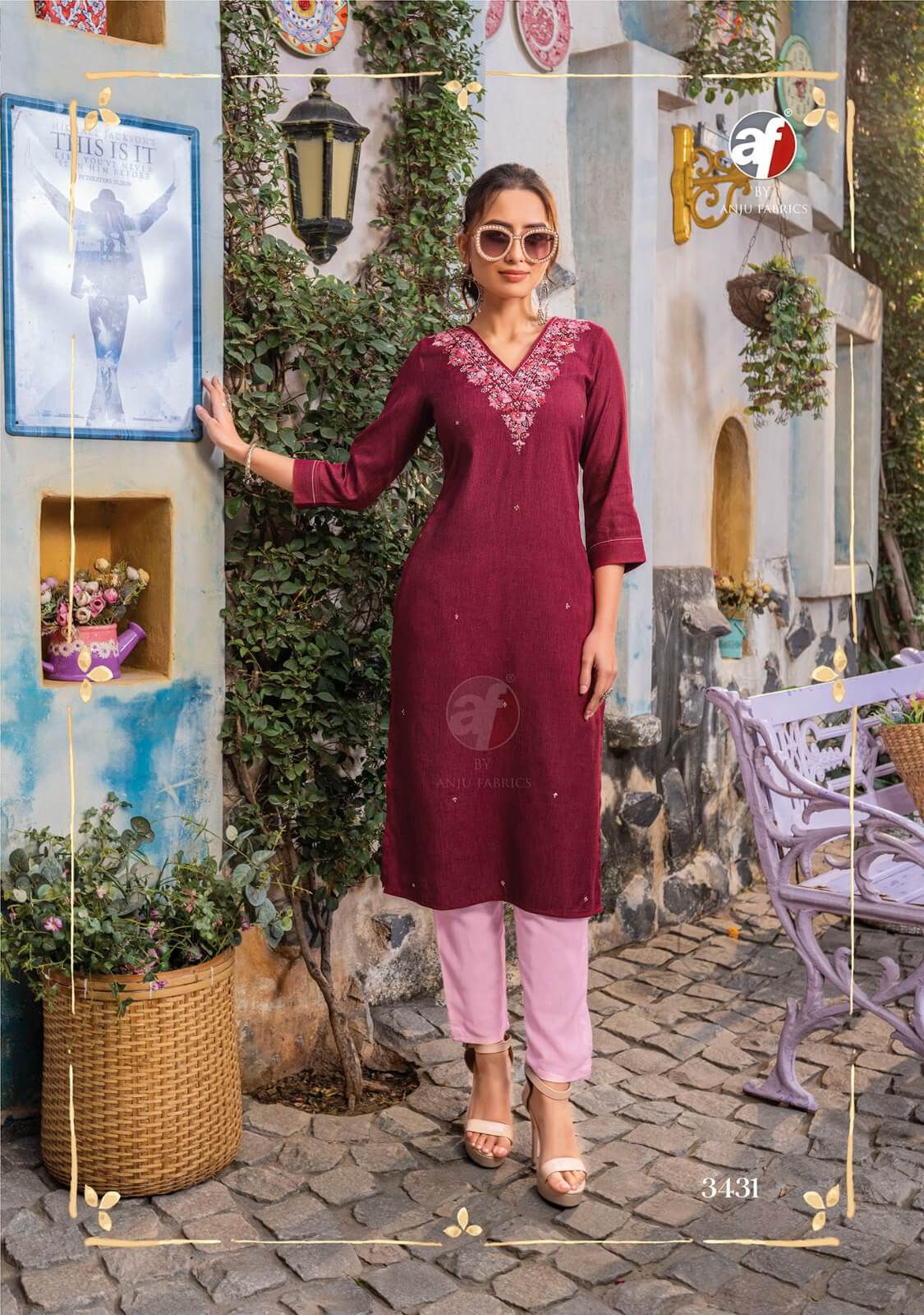 Anju Fabrics Crazy Vol 6 Designer Kurti Catalog collection 6