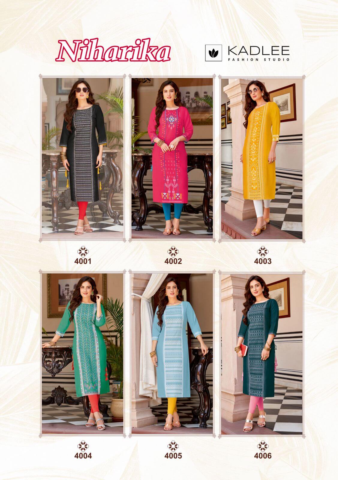 Kadlee Niharika Rayon Kurti Catalog collection 10